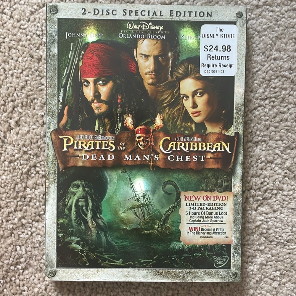 Pirates of the Caribbean Dead Man’s Chest DVD